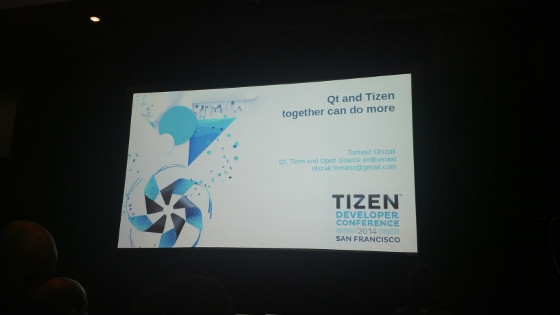 Qt for Tizen at Tizen Developer Conference 2014