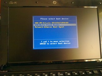 install linux on usb for asus eee